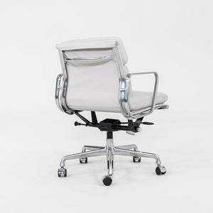 2010s Herman Miller Eames Soft Pad Management Desk Chair in Light Grey Leather 3x Available