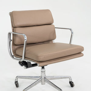 SOLD 2010s Herman Miller Eames Soft Pad Management Desk Chair in Beige Leather