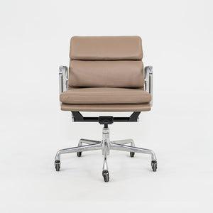 SOLD 2010s Herman Miller Eames Soft Pad Management Desk Chair in Beige Leather