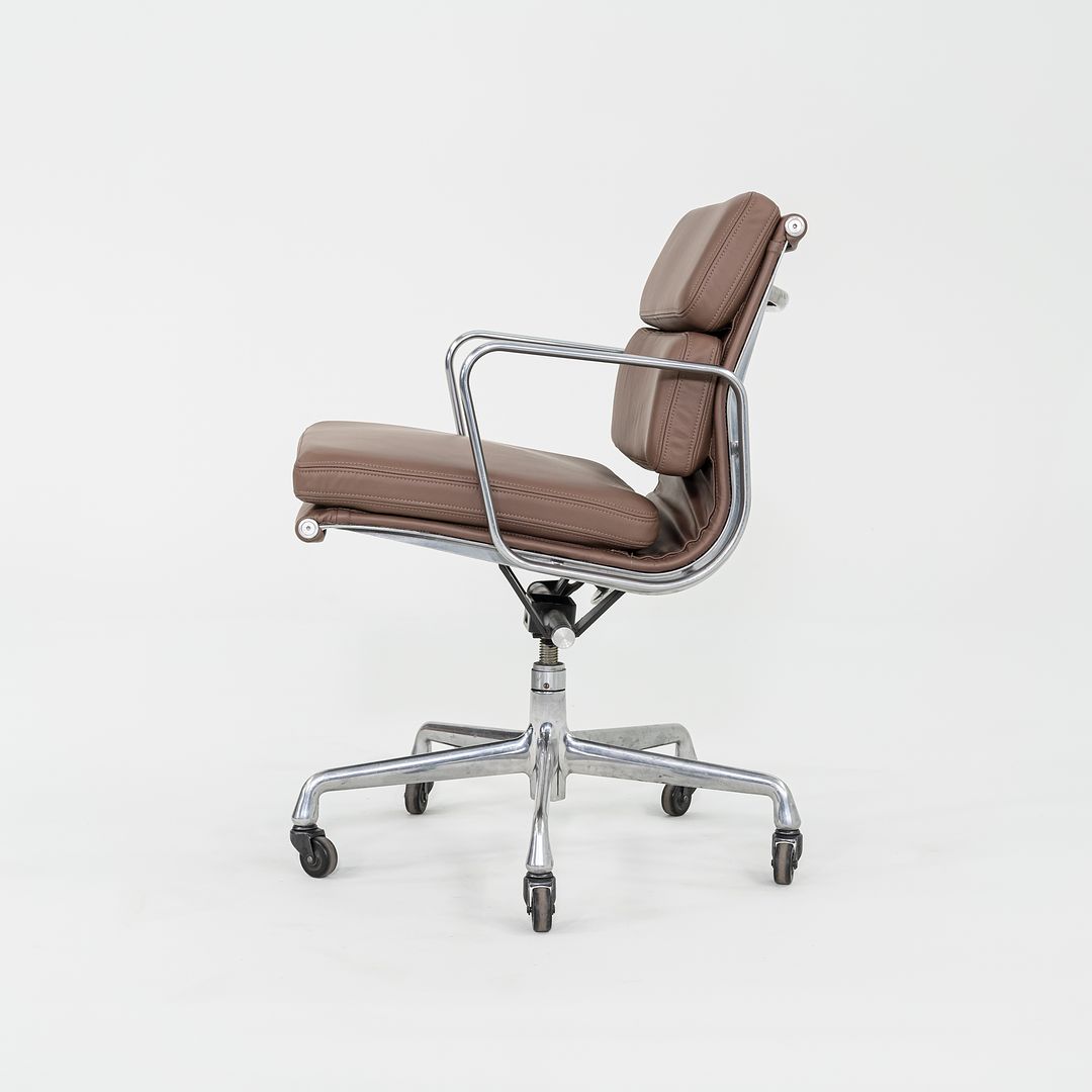 SOLD 2010s Herman Miller Eames Soft Pad Management Desk Chair in Brown Leather