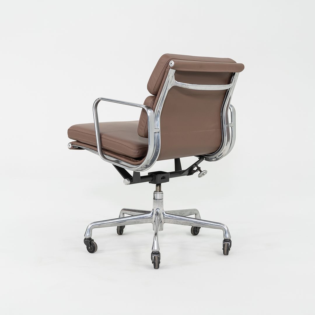 2010s Herman Miller Eames Soft Pad Management Desk Chair in Brown Leather