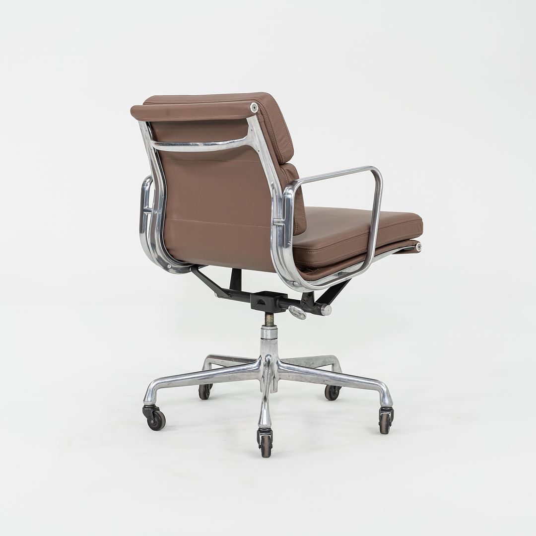 2010s Herman Miller Eames Soft Pad Management Desk Chair in Brown Leather