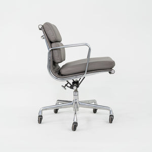 2010s Herman Miller Eames Soft Pad Management Desk Chair in Grey Leather