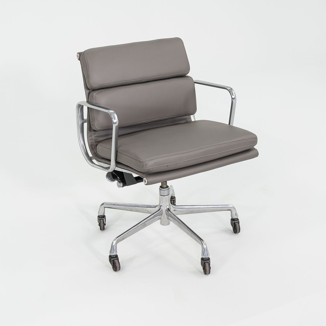 2010s Herman Miller Eames Soft Pad Management Desk Chair in Grey Leather