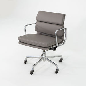 2010s Herman Miller Eames Soft Pad Management Desk Chair in Grey Leather