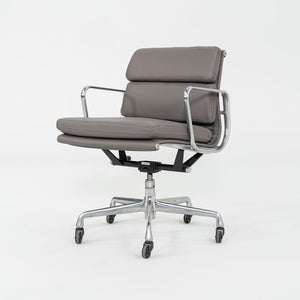 2010s Herman Miller Eames Soft Pad Management Desk Chair in Grey Leather