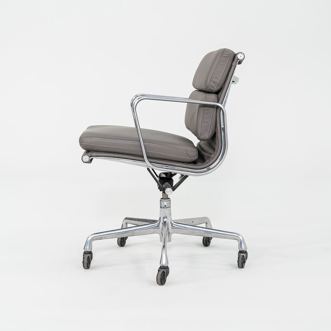 2010s Herman Miller Eames Soft Pad Management Desk Chair in Grey Leather