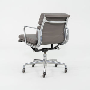 2010s Herman Miller Eames Soft Pad Management Desk Chair in Grey Leather