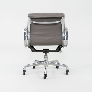 2010s Herman Miller Eames Soft Pad Management Desk Chair in Grey Leather