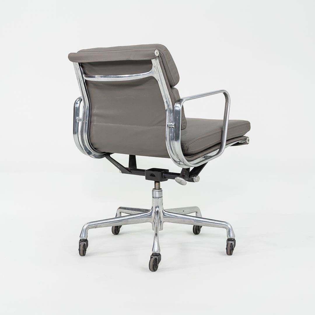 2010s Herman Miller Eames Soft Pad Management Desk Chair in Grey Leather