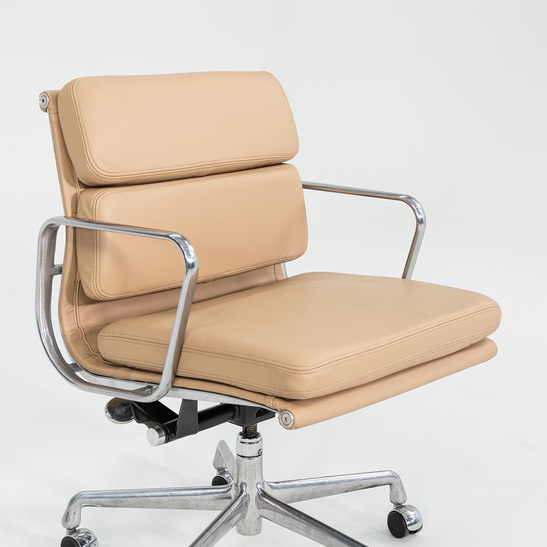 2010s Herman Miller Eames Soft Pad Management Desk Chair in Tan Leather