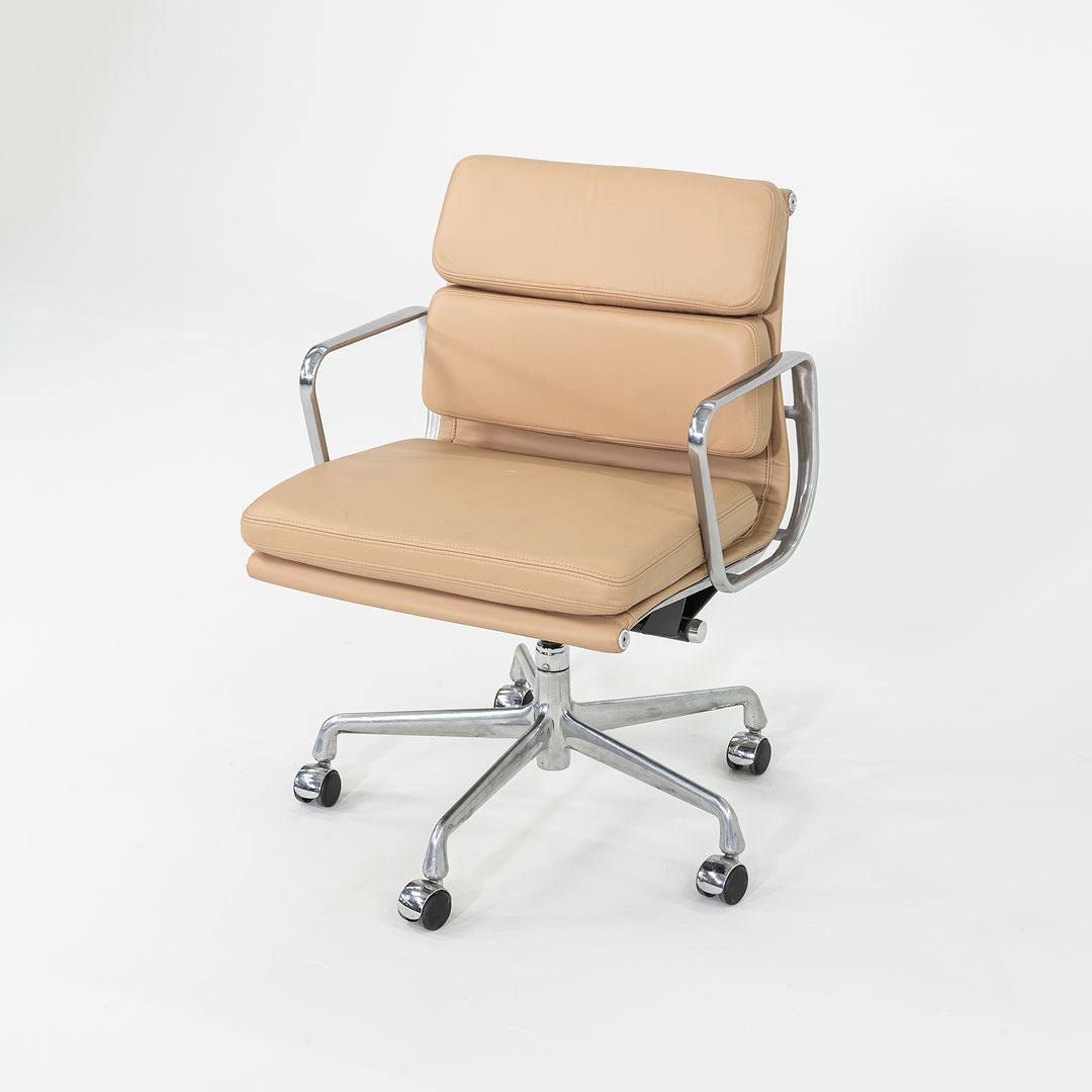 2010s Herman Miller Eames Soft Pad Management Desk Chair in Tan Leather