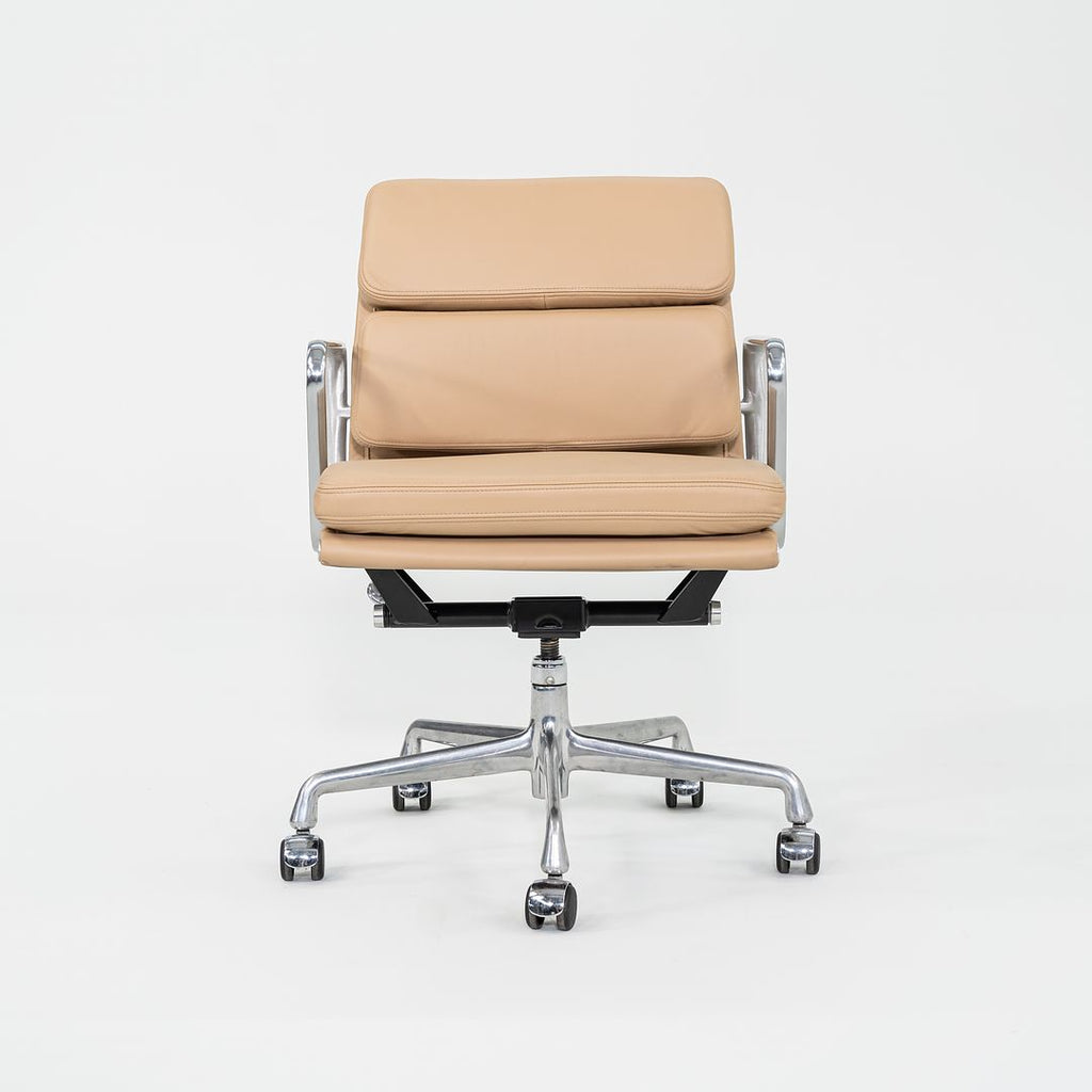 2010s Herman Miller Eames Soft Pad Management Desk Chair in Tan Leather