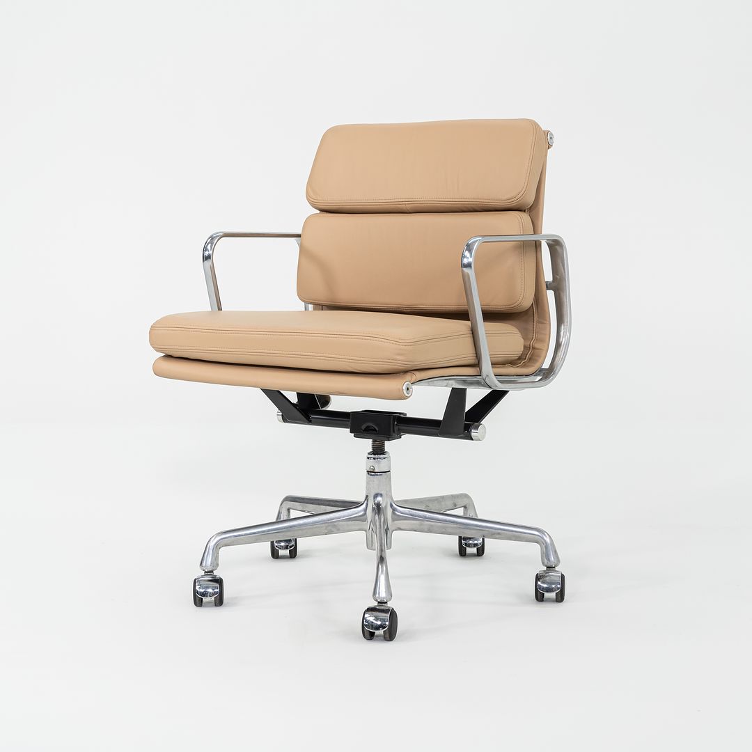 2010s Herman Miller Eames Soft Pad Management Desk Chair in Tan Leather