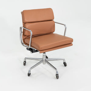 SOLD 2010s Herman Miller Eames Soft Pad Management Desk Chair in Cognac Leather