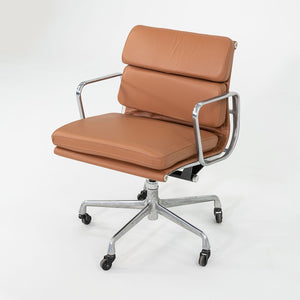 SOLD 2010s Herman Miller Eames Soft Pad Management Desk Chair in Cognac Leather