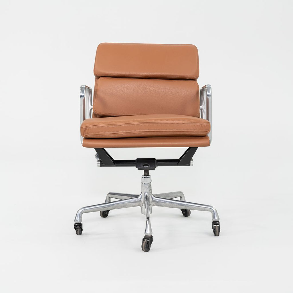 SOLD 2010s Herman Miller Eames Soft Pad Management Desk Chair in Cognac Leather