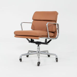 SOLD 2010s Herman Miller Eames Soft Pad Management Desk Chair in Cognac Leather