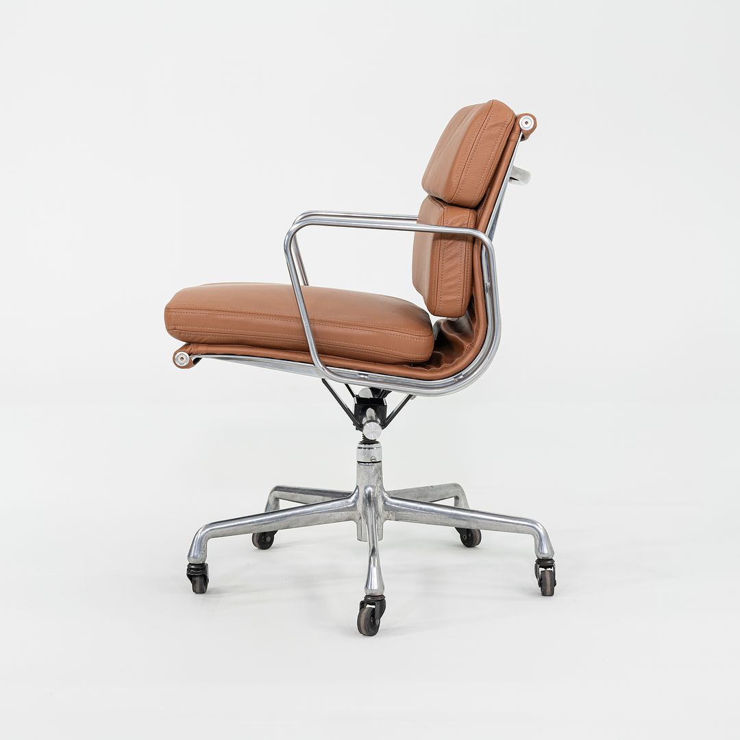 SOLD 2010s Herman Miller Eames Soft Pad Management Desk Chair in Cognac Leather