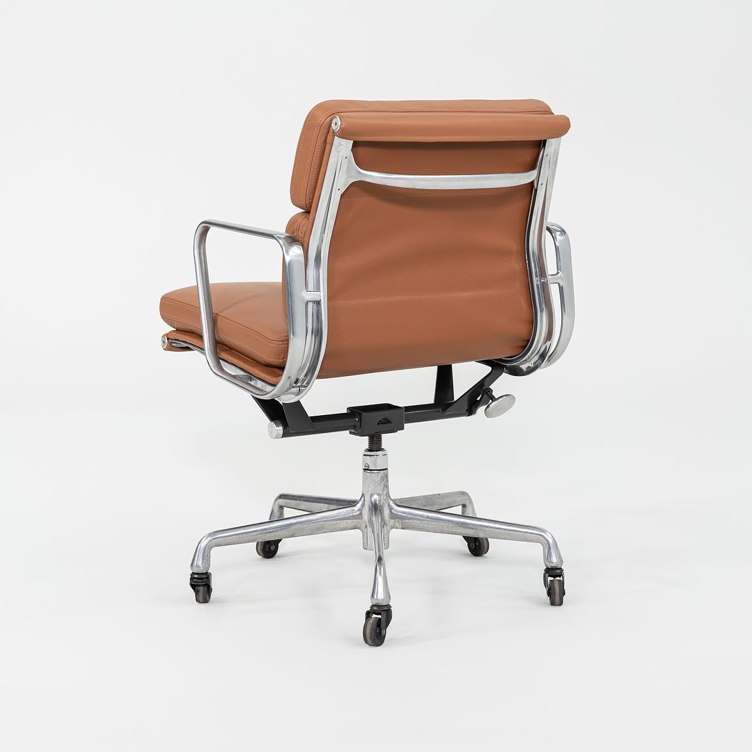 SOLD 2010s Herman Miller Eames Soft Pad Management Desk Chair in Cognac Leather