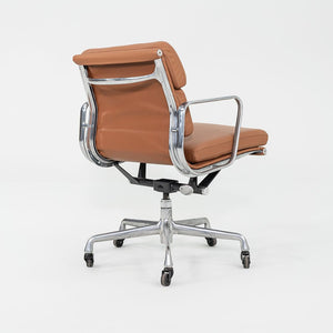 SOLD 2010s Herman Miller Eames Soft Pad Management Desk Chair in Cognac Leather