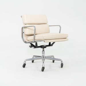 2010s Herman Miller Eames Soft Pad Management Desk Chair in Cream Leather