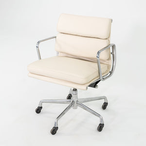 2010s Herman Miller Eames Soft Pad Management Desk Chair in Cream Leather