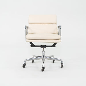 2010s Herman Miller Eames Soft Pad Management Desk Chair in Cream Leather