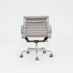 2010s Herman Miller Eames Aluminum Management Desk Chair in Grey Naugahyde