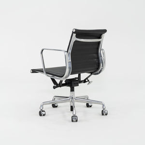 2010s Herman Miller Eames Aluminum Group Management Desk Chair in Black Leather 3x Available