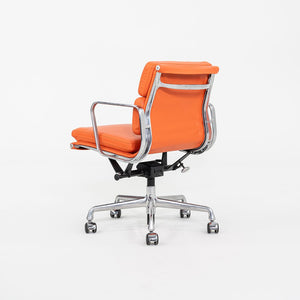 2010s Herman Miller Eames Soft Pad Management Desk Chair in Orange Leather 4x Available