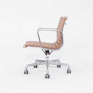 2010s Herman Miller Eames Aluminum Group Management Desk Chair in Brown Leather