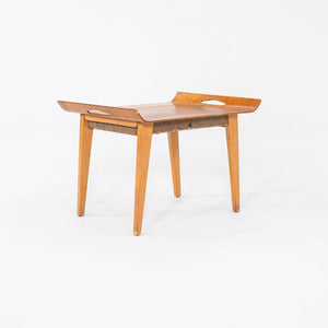 C. 1947 Abel Sorensen for Knoll Stool / Tray / Side Table with Webbing