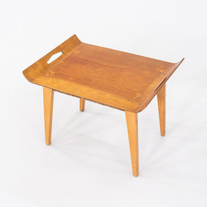 C. 1947 Abel Sorensen for Knoll Stool / Tray / Side Table with Webbing