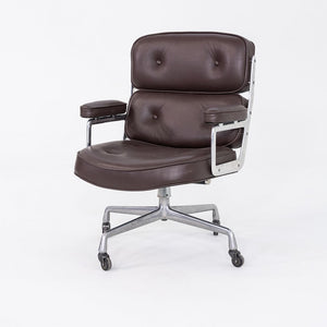 1970s Herman Miller Eames Time Life Chair in Brown Edelman Leather