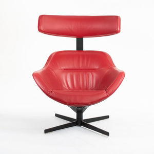 2013 277 Auckland Lounge Chair by Jean-Marie Massaud for Cassina in Red Leather 2x Available