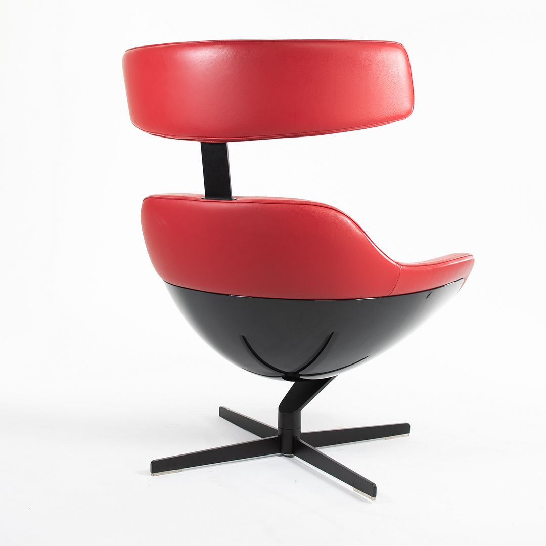 2013 277 Auckland Lounge Chair by Jean-Marie Massaud for Cassina in Red Leather 2x Available