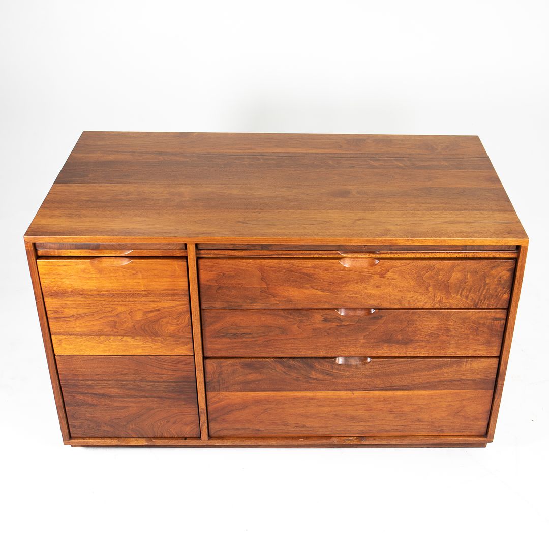 1979 Walnut Credenza Cabinet by Arden Riddle, Studio Craft Furniture Maker