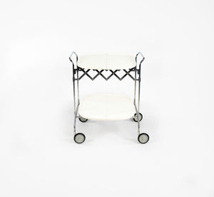 2009 Gastone Trolley Bar Cart / Tray Table, Model 4470 by Antonio Citterio and Glen Oliver Low for Kartell Steel, Chrome, Aluminum, Plastic, Paint, Rubber