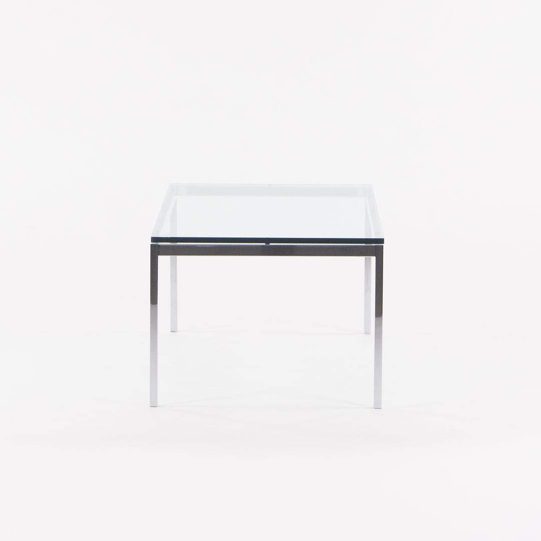 SOLD 2010s Florence Knoll Coffee Table, Model 2511 by Florence Knoll for Knoll in Chromed Steel and Glass 2x Available