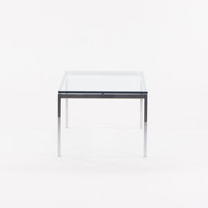 SOLD 2010s Florence Knoll Coffee Table, Model 2511 by Florence Knoll for Knoll in Chromed Steel and Glass 2x Available