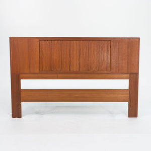 1960s Teak and Cane Reversible Full Size Headboard by Arne Wahl Iversen for Falster Mobelfabrik