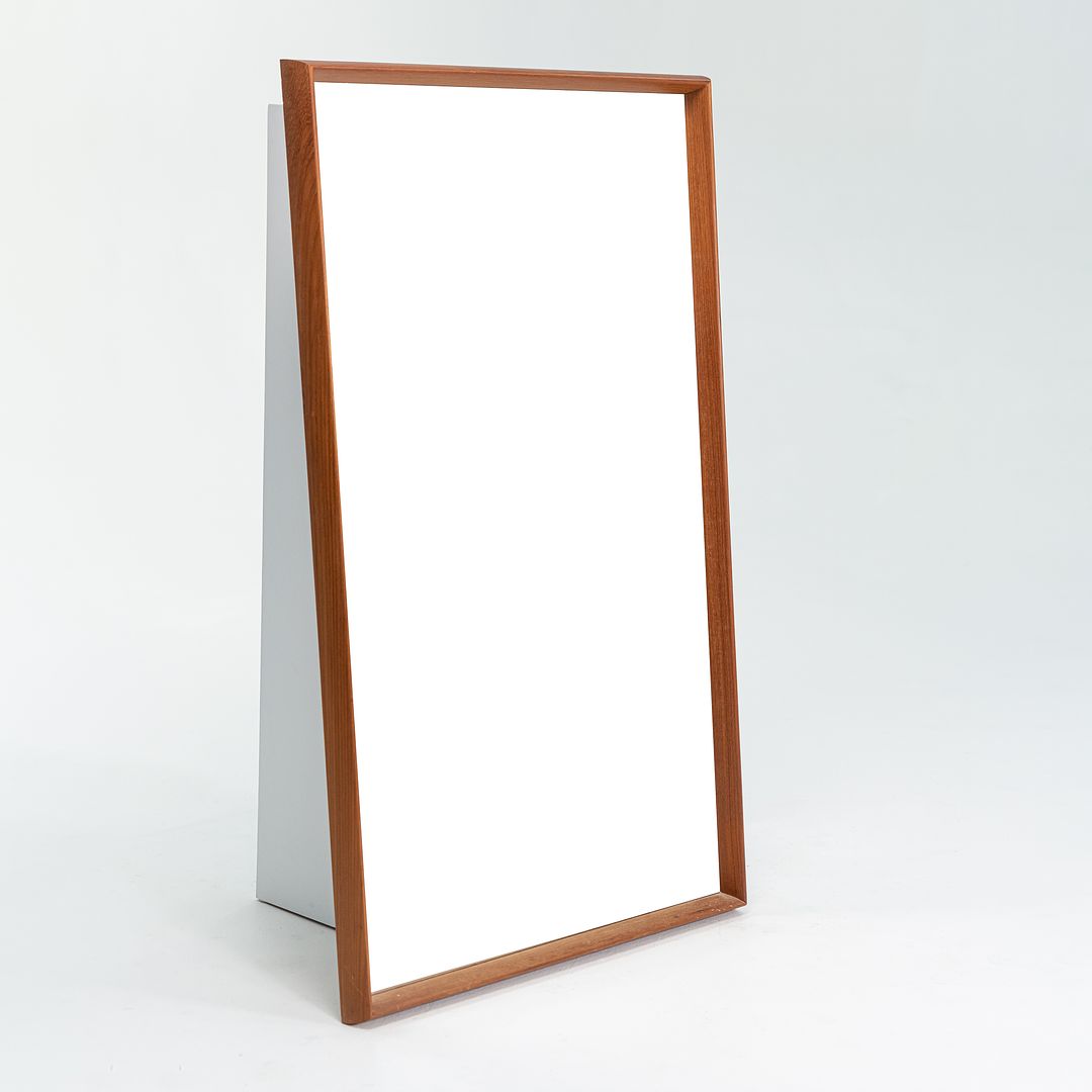 1960s Teak Rectangular Wall Mirror by Pedersen & Hansen for Viby J. in Teak