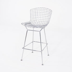 2010s Harry Bertoia for Knoll Bar Stool in Chrome 4x Available