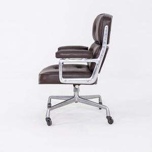 1970s Herman Miller Eames Time Life Chair in Brown Edelman Leather