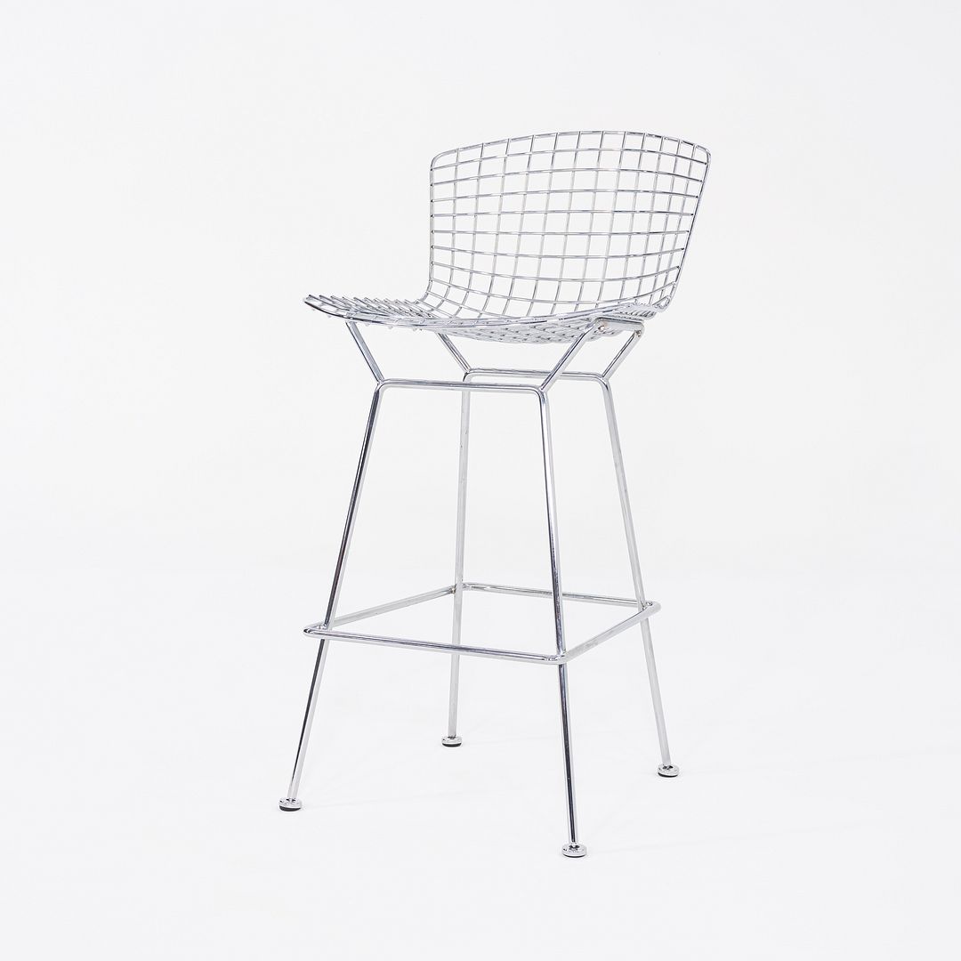 2010s Harry Bertoia for Knoll Bar Stool in Chrome 4x Available