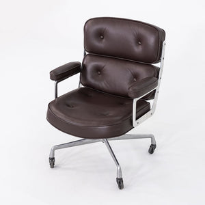 1970s Herman Miller Eames Time Life Chair in Brown Edelman Leather