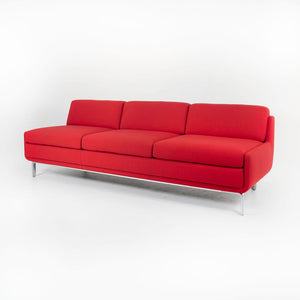 2008 Three-Seat Sofa Low Arm by Arik Levy for Bernhardt Design in Red Fabric 3x Available