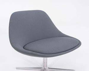 2017 Noe Duchaufour-Lawrance for Bernhardt Design Chiara Lounge Chairs in Grey Fabric 4x Available