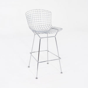 2010s Harry Bertoia for Knoll Bar Stool in Chrome 4x Available